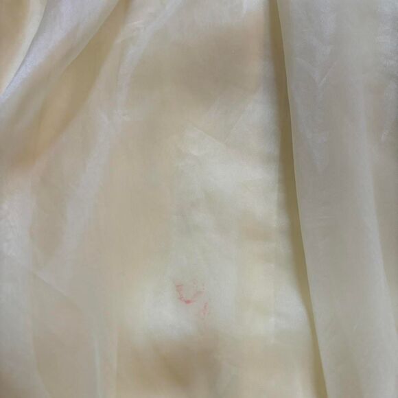 Vintage 1970s JCPenny Yellow Prom Ruffles Bridesmaid Formal Prairie Dress - Picture 6 of 8